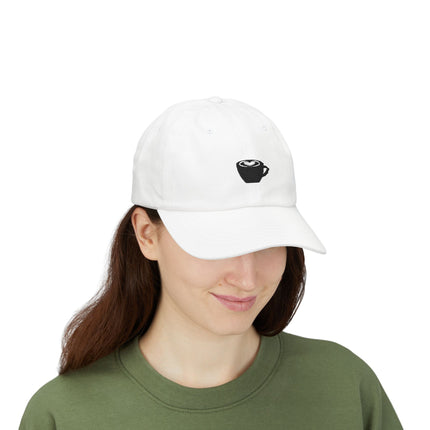 Latte Art Dad Cap – Embroidered Coffee Cup Baseball Hat