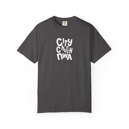 City Church NWA T-Shirt — White Retro Bold Logo Tee
