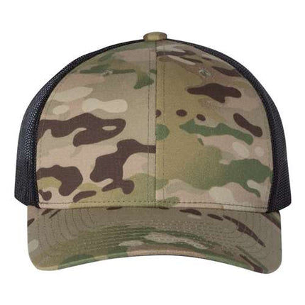 YP Classics 6606 Leather Patch Hat – Retro Trucker Cap