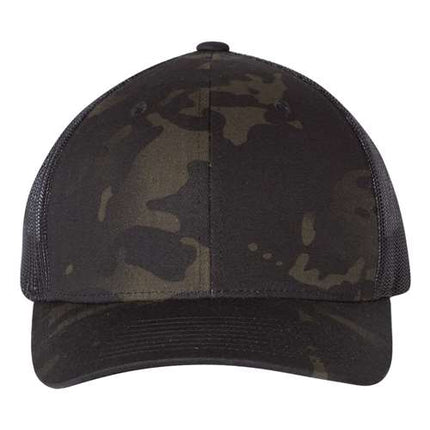 YP Classics 6606 Leather Patch Hat – Retro Trucker Cap