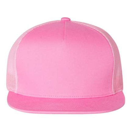 YP Classics 6006 Leather Patch Hat – Five-Panel Trucker