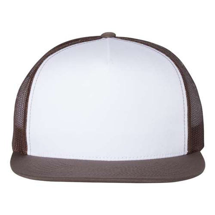 YP Classics 6006 Leather Patch Hat – Five-Panel Trucker