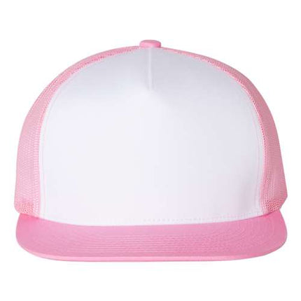 YP Classics 6006 Leather Patch Hat – Five-Panel Trucker