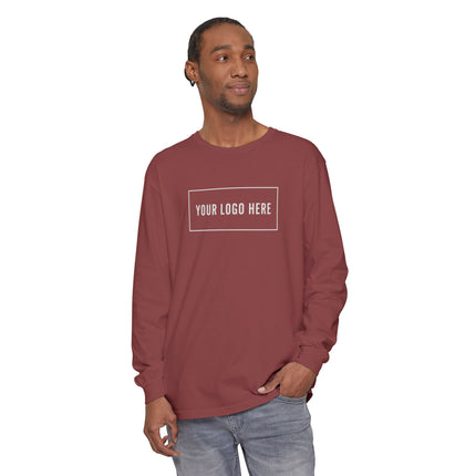 Custom Printed Garment-Dyed Heavyweight Long-Sleeve T-Shirt - Comfort Colors 6014