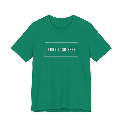 Bella+Canvas 3001 custom logo t-shirt, front view