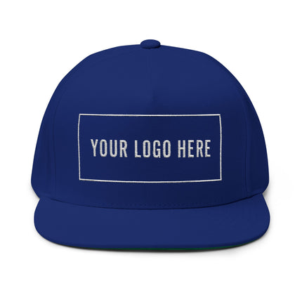 Custom Embroidered Flat Bill Snapback - Yupoong 6007