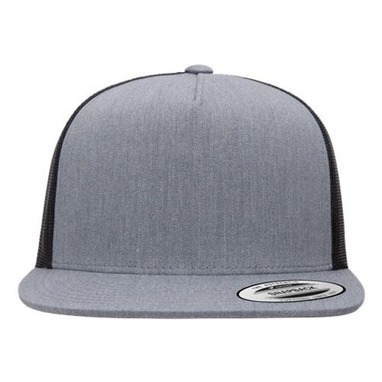 YP Classics 6006 Leather Patch Hat – Five-Panel Trucker