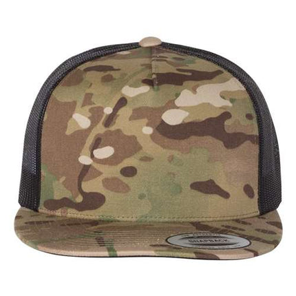 YP Classics 6006 Leather Patch Hat – Five-Panel Trucker