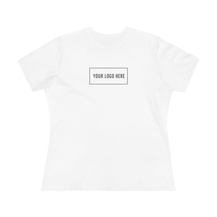 Custom Bella+Canvas 6400 women's relaxed t-shirt with your logo on the front