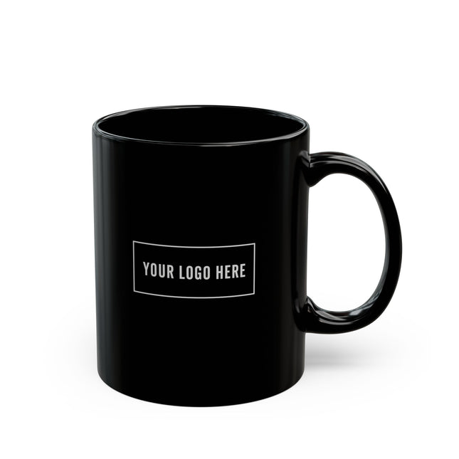 Custom Printed Black Glossy Mug