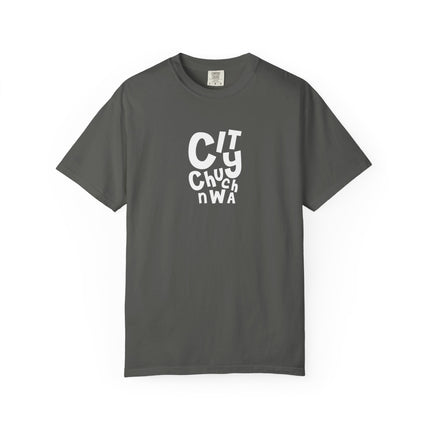 City Church NWA T-Shirt — White Retro Bold Logo Tee