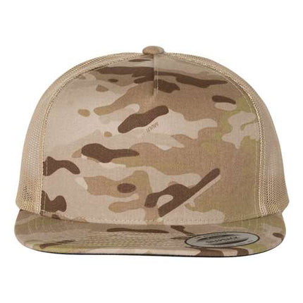 YP Classics 6006 Leather Patch Hat – Five-Panel Trucker
