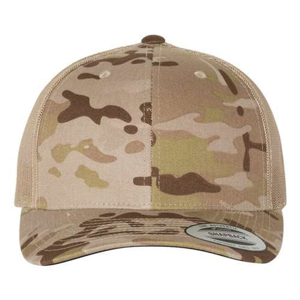 YP Classics 6606 Leather Patch Hat – Retro Trucker Cap