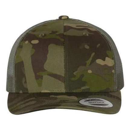 YP Classics 6606 Leather Patch Hat – Retro Trucker Cap