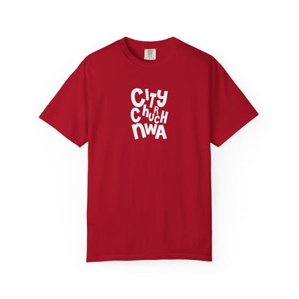 City Church NWA T-Shirt — White Retro Bold Logo Tee
