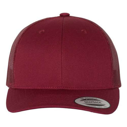 YP Classics 6606 Embroidered Hat – Retro Trucker Cap