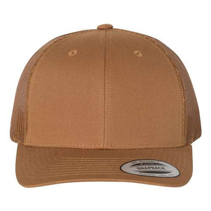 YP Classics 6606 Leather Patch Hat – Retro Trucker Cap