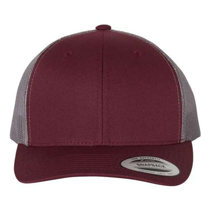 YP Classics 6606 Embroidered Hat – Retro Trucker Cap