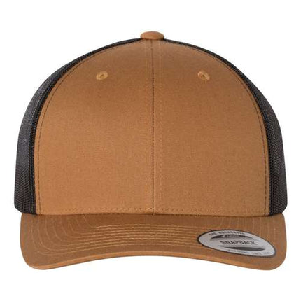 YP Classics 6606 Leather Patch Hat – Retro Trucker Cap