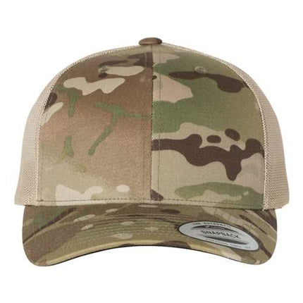 YP Classics 6606 Embroidered Hat – Retro Trucker Cap