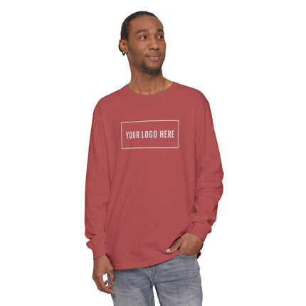 Custom Printed Garment-Dyed Heavyweight Long-Sleeve T-Shirt - Comfort Colors 6014