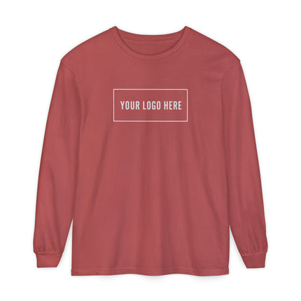 Custom Printed Garment-Dyed Heavyweight Long-Sleeve T-Shirt - Comfort Colors 6014