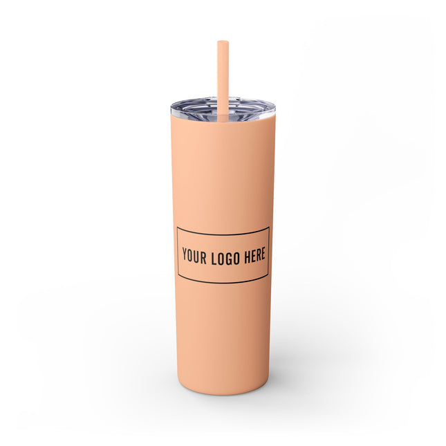 Custom Printed Insulated Tumbler with Straw - 20oz