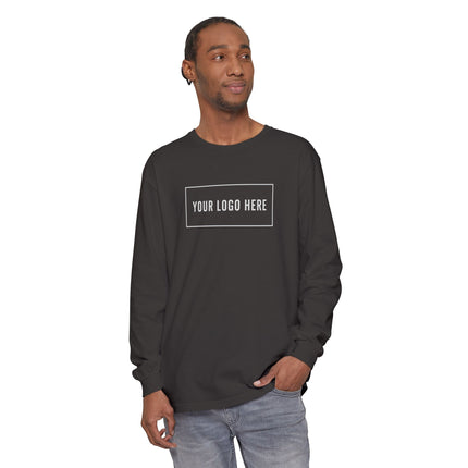 Custom Printed Garment-Dyed Heavyweight Long-Sleeve T-Shirt - Comfort Colors 6014