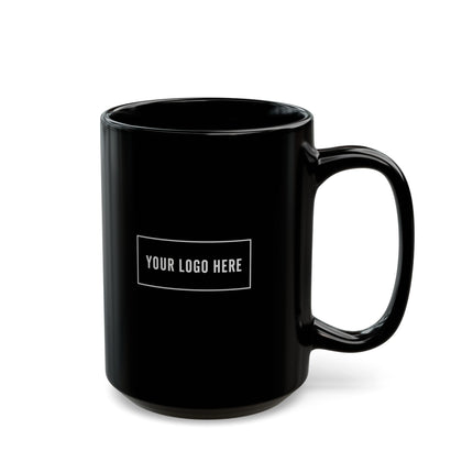 Custom Printed Black Glossy Mug
