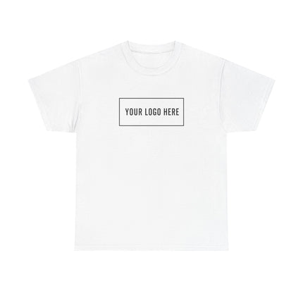 Custom Gildan 5000 unisex t-shirt with your logo printed on the front