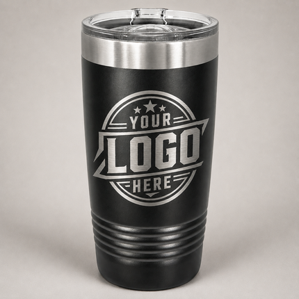 Custom Engraved Polar Camel 20oz Tumbler with your logo - Black