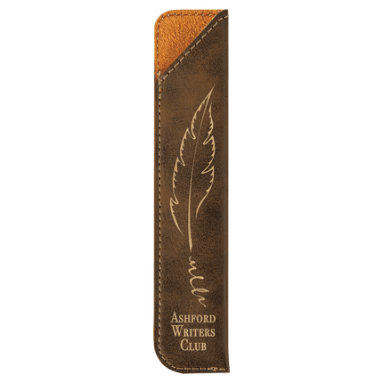 6 1/4" Laserable Leatherette Pen Sleeve