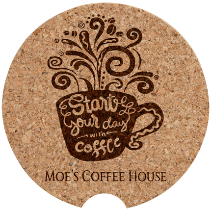 2 1/2" Cork Car Coaster