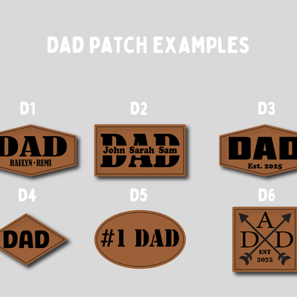 Personalized Dad Trucker Hat with Vegan Leather Patch Laser Engraved Kids Names - Custom Father’s Day Birthday Gift for Him