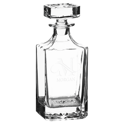 Personalized Polar Camel 750mL Square Glass Decanter
