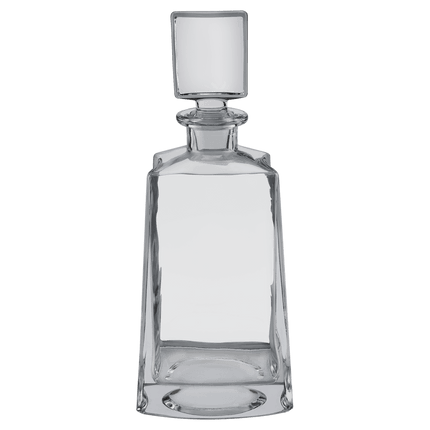 750mL 12" Tequila Decanter with Black Gift Box and Printed Paper Sleeve