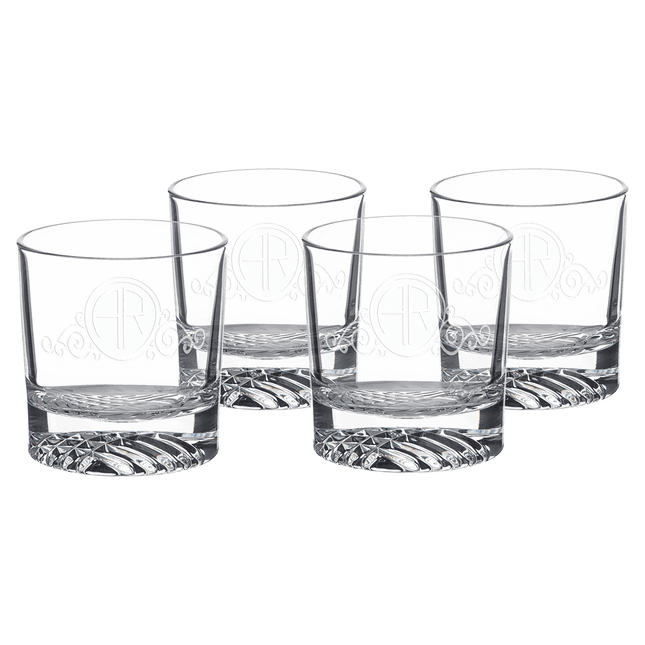 Personalized Polar Camel Round Rocks Glasses – Set of 4