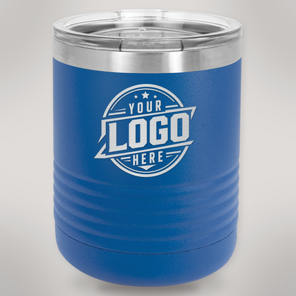 Blue 10 oz Ringneck Tumbler engraved with your logo