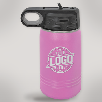 FirstMark 12 oz Water Bottle engraved - Light Purple (LWB058)