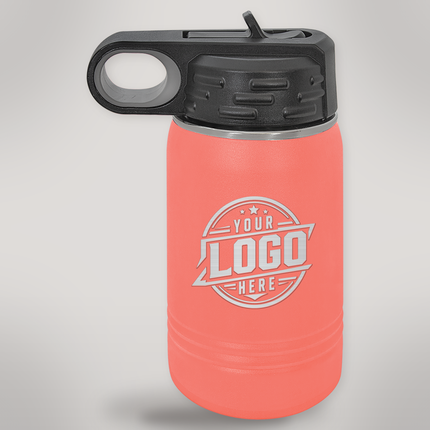 FirstMark 12 oz Water Bottle engraved - Coral (LWB067)