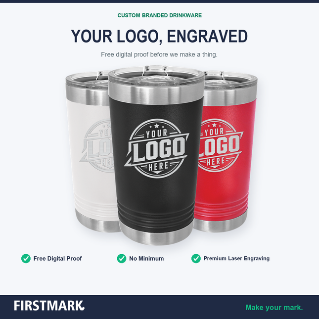 Your logo, laser engraved