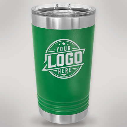 Personalized Polar Camel 16 oz. Stainless Steel Pint - Green