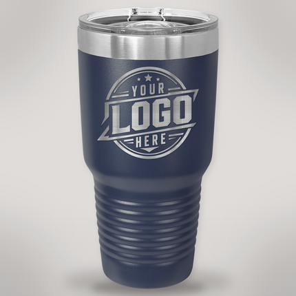 Custom engraved Polar Camel 30 oz Ringneck Tumbler - Navy Blue