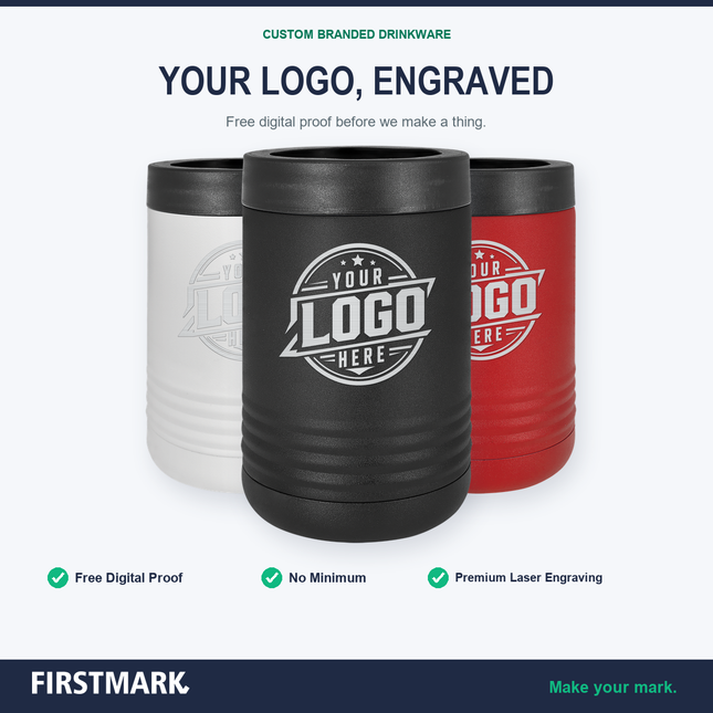Beverage holder infographic your logo engraved