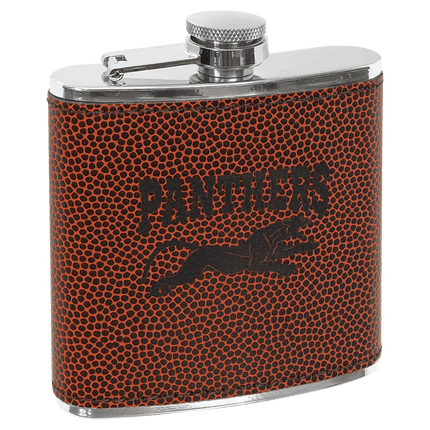 6 oz. Laserable Leatherette Stainless Steel Flask