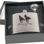 Stainless Steel Flask Set in Black 2