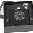 Matte Black Flask Set in Black 2