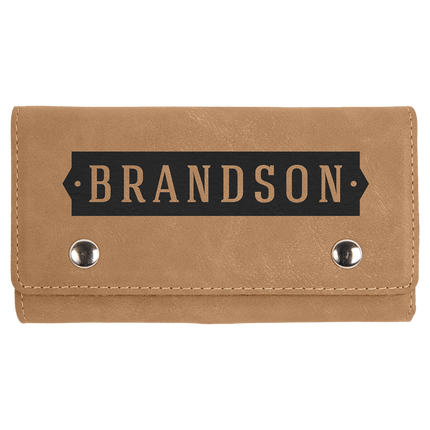 Laserable Leatherette Card & Dice Set