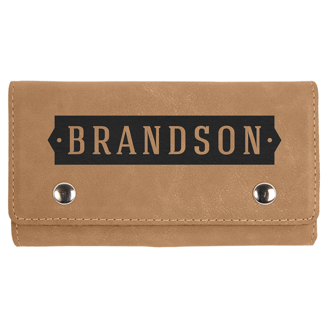 Laserable Leatherette Card & Dice Set