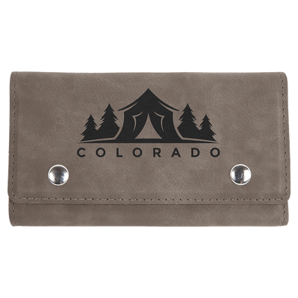 Laserable Leatherette Card & Dice Set